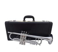Trompetas BB Trumpet Plateado Instrumentos De Música Plateado Trompetas Profesionales Accesorios Para Boquillas Incluido Caja Instrumento trompeta