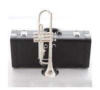 Trompetas BB Trumpet Plateado Plateado Instrumentos De Música Profesionales Trompetas Estudiante Incluido Caso Accesorios Para Boquillas Instrumento trompeta