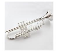 Trompetas BB Trumpet Plateado Plateado Instrumentos De Música Trompetas Profesionales Accesorios Boquilla Instrumento trompeta