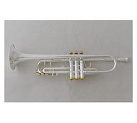 Trompetas BB Trumpet Silver Plated Gold Keys Music Instruments Profesional Trompetas Instrumento trompeta