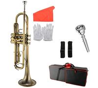 Trompetas Brass B Flat Three Tone Trumpet Musical Instrument Green Antique Principiante Entretenimiento Instrumento trompeta