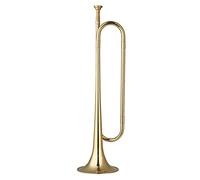Trompetas Brass C Bugle Call Trumpet Cavalry Cuerno Con Boquilla Instrumento Musical Para Principiantes Banda Escolar Orquesta Militar Instrumento trompeta