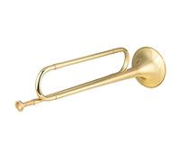 Trompetas Bugle De Latón Llamado Chapado En Oro Cabalra De Caballería Con Boquilla Instrumento Musical Para Principiantes Banda Escolar Instrumento trompeta