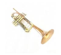 Trompetas Fósforo De Cobre Trompeta BB B De Latón Plano Pintado En Oro Exquisito Instrumento Musical Duradero Con Guantes De Boquilla Caja De Correa Instrumento trompeta