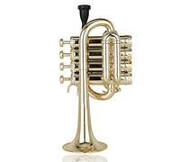 Trompetas Instrumento de latón de trompeta de triple de plástico en plana B para principiantes para probar el nivel de rendimiento profesional Instrumento trompeta (Color : 6)