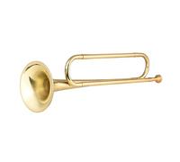 Trompetas Llamada De Bugle De Latón C Cuerna De Caballería De Trompeta Chapada En Oro Con La Boquilla Instrumento Musical Para Principiantes Instrumento trompeta