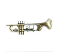 Trompetas para estudiantes Trompeta Profesional Bb Tune Superficie Chapada En Latón Dorado Instrumentos De Música Profesionales Con Estuche (Color : Gold)