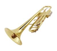 Trompetas Pequeño Instrumento Musical De Trompeta Profesional Trompeta Principiantes B-Flat Integrated Horn Test Instrumento trompeta