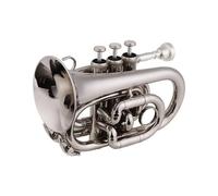trompetas profesionales Banda de actuación profesional orquesta mini trompeta de bolsillo Bb boca plana