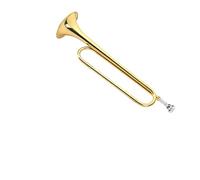 trompetas profesionales Instrumento de trompeta de oro lacado de estilo profesional con boquilla 7C que ahorra mano de obra. Trompeta grande para principiantes en si bemol.