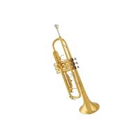 trompetas profesionales Instrumento musical de latón lacado en oro en si bemol banda para principiantes nivel de interpretación profesional