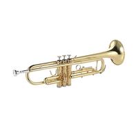 trompetas profesionales Nueva trompeta Bb instrumento musical exquisito y duradero chapado en Latón dorado plano con boquilla guantes y caja