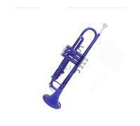 trompetas profesionales Traje azul con accesorios trompeta exquisita caja de instrumentos de latón boquilla Bb cuerno plano