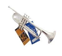 trompetas profesionales Trompeta Bach plateada instrumento de latón pequeño trombón profesional avanzado