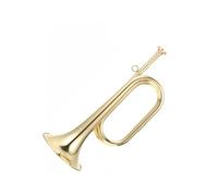 trompetas profesionales Trompeta de llamada de cuerno de latón trompeta de caballería de latón con boquilla adecuada para instrumentos de latón de banda escolar