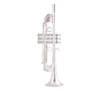 trompetas profesionales Trompeta pesada plana en Si, banda de instrumentos, trompeta pesada de grado profesional, plateada