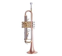trompetas profesionales Trompeta plana de tres notas, trompeta alta de tres colores, tipo rendimiento, accesorios completos para principiantes