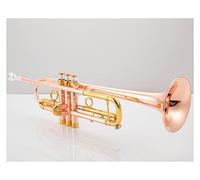Trompetas Rose Gold Trumpet Retro Cobre B Flat Trumpete Con Boquilla Y Accesorios De Caja Instrumento trompeta