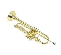 Trompetas Trompeta Bb B Flat Brass Golden Durable Instrumento Musical Trompeta Instrumento