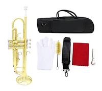 Trompetas Trompeta BB B Flat Durable Brass Trompeta Instrumento trompeta (Color : Silver)