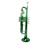 Trompetas Trompeta BB B Latón Plateado Plateado Exquisito Con Boquilla Limpieza Limpieza Paño Guantes De Paño Strap 5 Colores Para Opción Instrumento trompeta (Color : 4)
