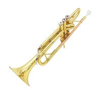 Trompetas Trompeta BB B Plata De Latón Plana Phosfor Trompeta Con Boquilla Limpieza Limpieza Guante Instrumento trompeta