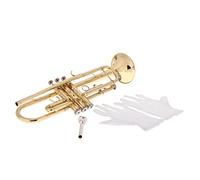 Trompetas Trompeta BB B Trompeta De Latón Plana Con Guantes De Boquilla Instrumentos De Latón Instrumento trompeta