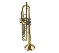 Trompetas Trompeta De Campana De Latón Dorado Con Tubo De Giro De Cuproníquel De Grado Popular Instrumento trompeta