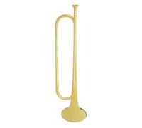 Trompetas Trompeta De Corneta Plana Bb Retro Con Boquilla, Instrumento Musical De Latón, Bocina Para Banda Escolar, Caballería Militar (Color : Golden)