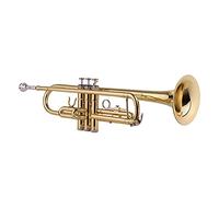 Trompetas Trompeta De Latón Estándar BB BB Trumpet Instrumento De Viento Con Boquilla Trans Bolsa Guantes Limpieza De Paños Sintonizador Instrumento trompeta