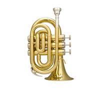 Trompetas Trompeta Portátil B-Flat Pocket Cornet Instrumento De Latón Instrumento trompeta