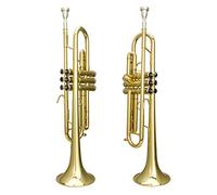 Trompetas Trompeta Profesional Instrumento Musical Principiante Nivel De Juego Niños Adulto B Lacado Plano Oro Instrumento trompeta