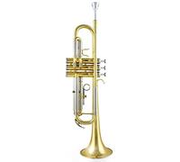 Trompetas Tubo De Cobre Blanco Estándar Cuerpo De Trompeta De Oro Lacado De Dos Colores. Instrumento trompeta