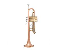 Trompetas Tubo De Latón Tono C Trompeta Pequeña Ajustable Doble Cuerno Superficie Chapada En Oro Instrumentos Musicales Profesionales Instrumento trompeta