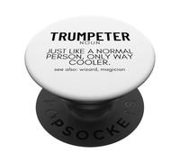 Trompetista Definición Orgulloso Divertido Trompetista PopSockets PopGrip Adhesivo