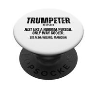 Trompetista Definición Orgulloso Divertido Trompetista PopSockets PopGrip Adhesivo