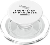 Trompetista en Progreso Cargando Trompeta Divertida PopSockets PopGrip para MagSafe