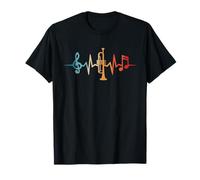 Trompetista Músico De Jazz Latido del Corazón Trompeta Camiseta
