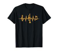 Trompetista Músico De Jazz Latido del Corazón Trompeta Camiseta