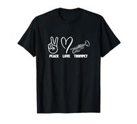 Trompetista Paz Amor Trompeta Orgulloso Hombres Mujeres Trompetista Camiseta