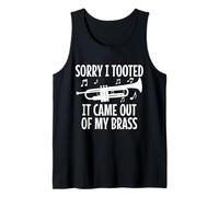 Trompetista Sorry I Tooted It Came Out Of My Brass Funny Camiseta sin Mangas