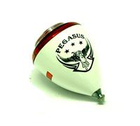 Trompos Space Pegasus - Peonza con diseño de pegaso, modelo de punta fija, 3 colores disponibles