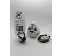 TROMPOS Space - Trompo Profesional Júpiter Roller de Gran Diámetro, Peonza con Punta Roller de Doble Rodamiento, Centro de Gravedad Modulable y Tapa Calibrable, Incluye Cuerda, Color Plata