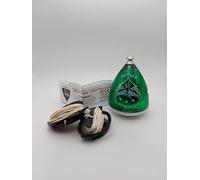 TROMPOS Space - Trompo Profesional Pegasus Roller, Peonza con Punta Roller, Alta Resistencia a Impactos, Diseño para Trucos Avanzados, Incluye Cuerda, Color Verde