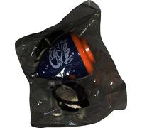 TROMPOS SPACE - Trompo Saturno Xtreme de Alta Resistencia, Peonza de Iniciación con Punta Fija de Acero y Doble Grosor de Pared, Diseño Antirrotura, Incluye Cuerda, Color Azul