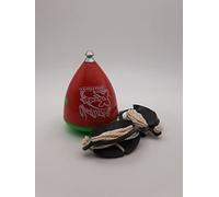 TROMPOS SPACE - Trompo Saturno Xtreme Roller de Alta Resistencia, Peonza con Punta de Rodamiento de Acero, Doble Grosor de Pared y Diseño Antirrotura, Incluye Cuerda, Color Rojo
