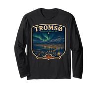Tromso Noruega Ciudad Natal Tromso Fan Norge Viaje Familiar Manga Larga