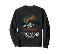 Tromso Noruega Noruega Noruega Aurora Boreal Nieve Retro Oslo 47 Sudadera