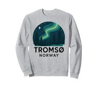 Tromso Noruega Noruega Noruega Aurora Boreal Nieve Retro Oslo 47 Sudadera