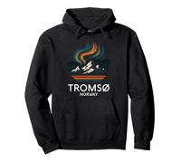 Tromso Noruega Noruega Noruega Aurora Boreal Nieve Retro Oslo 47 Sudadera con Capucha